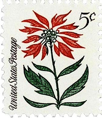 1964 Poinsettia U.S. postage stamp