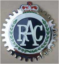 Royal Automobile Club badge - WestmountMag.ca