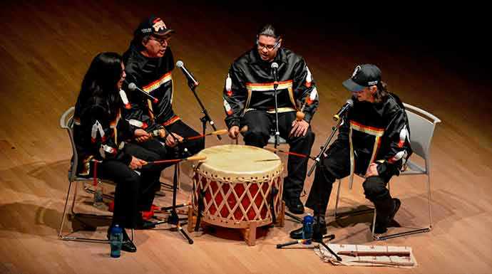 Buffalo Hat Singers - photo Kevin Nguyen – WestmountMag.ca