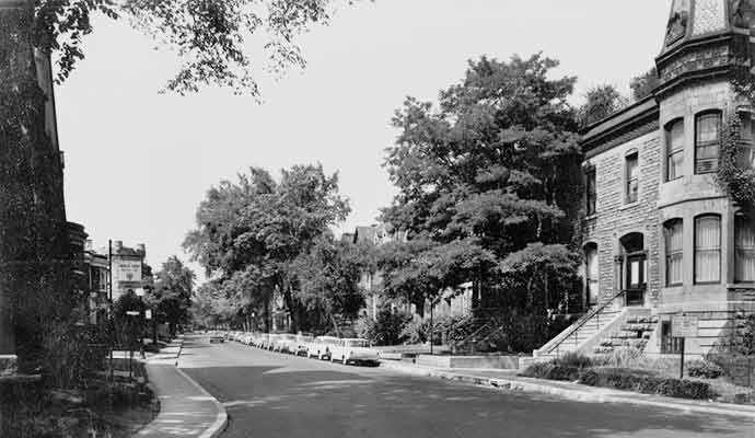 Dorchester looking west from Atwater before demolition - WestmountMag.ca