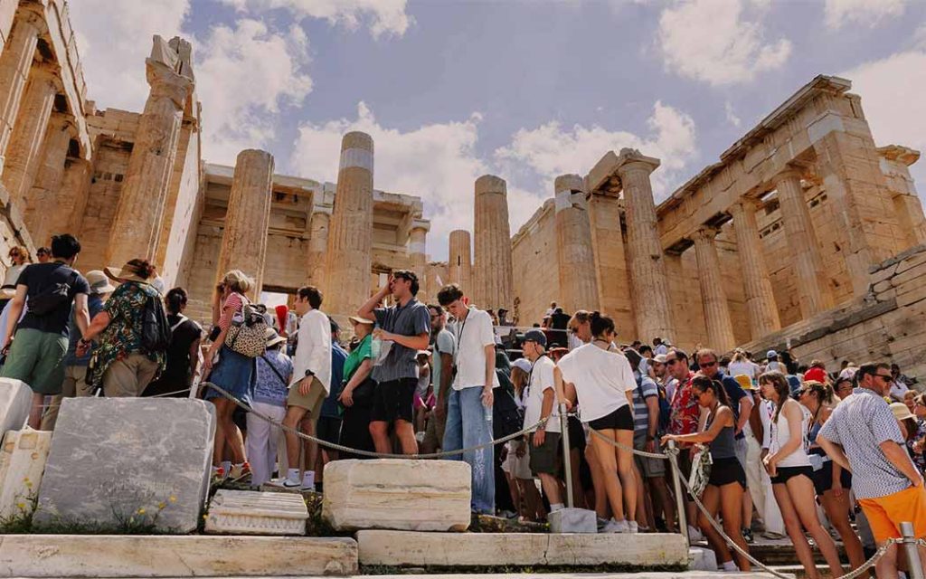 Foule à l'Acropole d'athènes / Crowd at the Acropolis