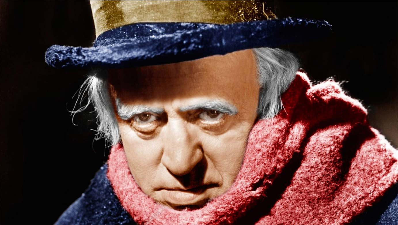 Alastair Sim as Ebenezer Scrooge