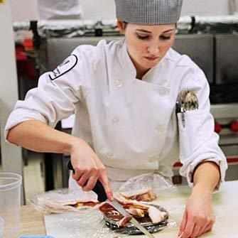 Alyssa Shaw at cooking school - WestmountMag.ca