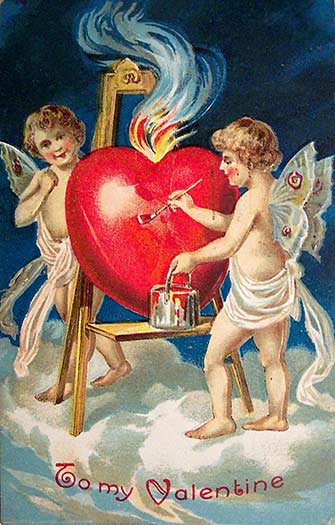 antique valentine card