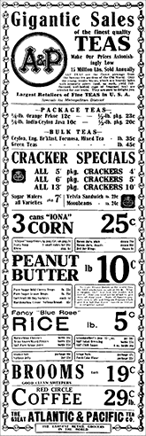 A&P ad