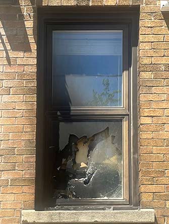 Broken window