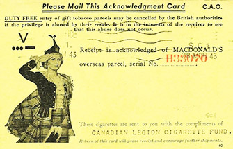 Canadian Legion Cigarette Fund