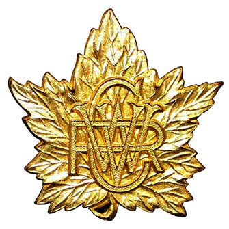 Canadian Women’s Volunteer Reserve Corps pin