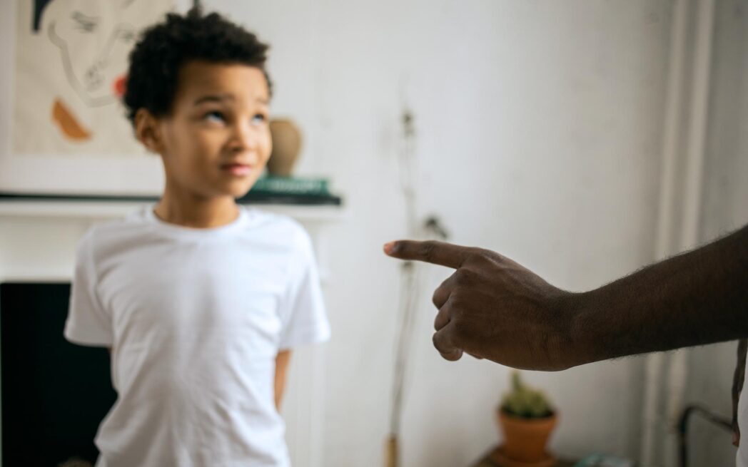 Child being disciplined –