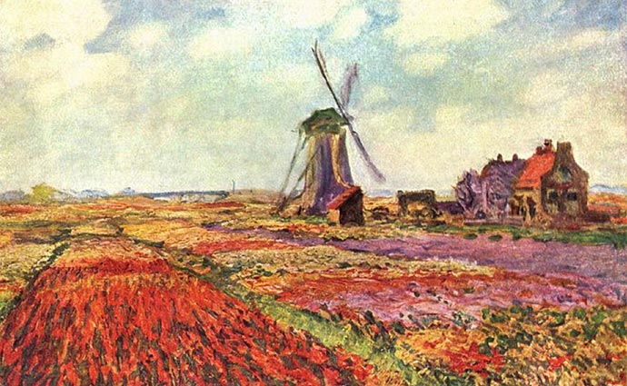 Claude Monet Champs de tulipes