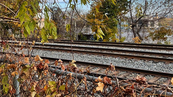 CPR tracks at Hallowell 