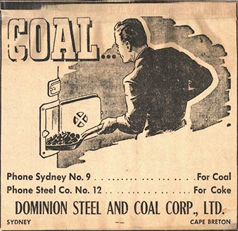 Dominion Steel and Coal ad