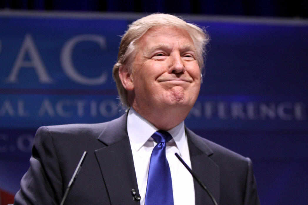 smug Donald Trump