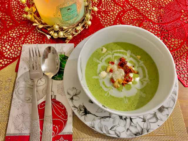 vegan Green Christmas Soup