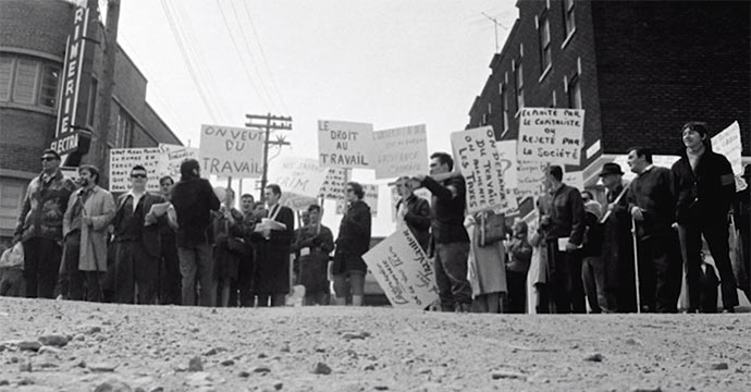 Image tirée du film Voir – Juger – Agir : L’histoire de la JOC au Québec