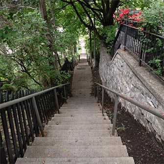 stairway off Lansdowne Ridge