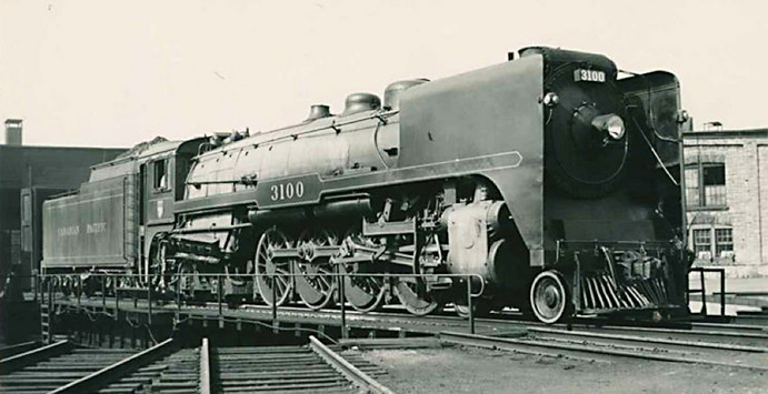 "3100" locomotive at Glen Yards