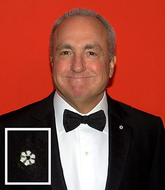 Lorne Michaels wearing Order of Canada pin