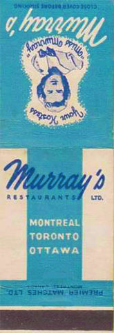 Murray’s matchbook