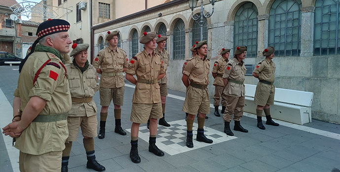 Canadian soldier reenactors 