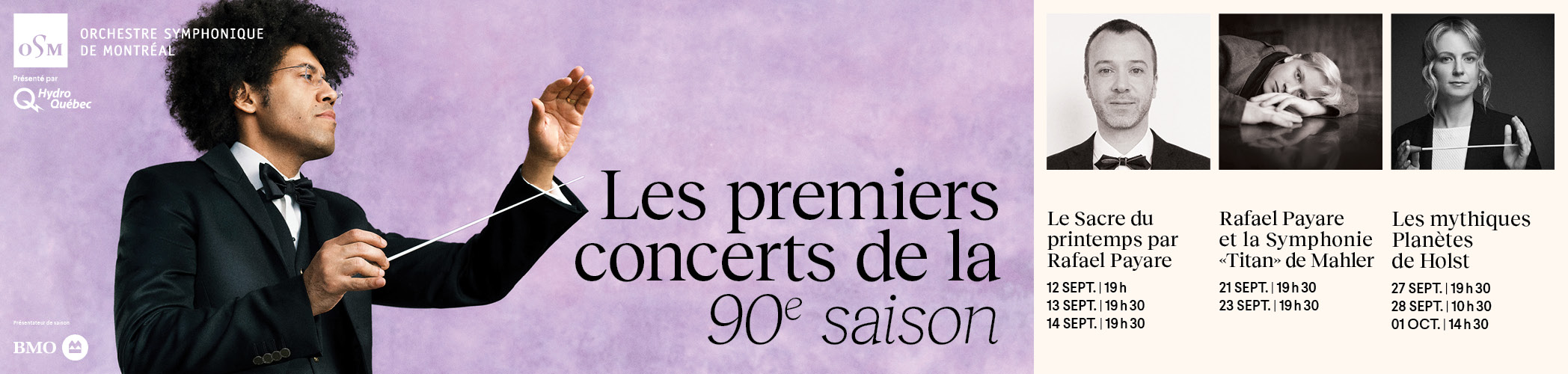 OSM - Les premiers concerts de la 90ème saison
