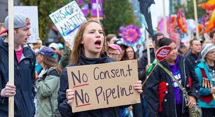 anti pipeline protest - WestmountMag.ca