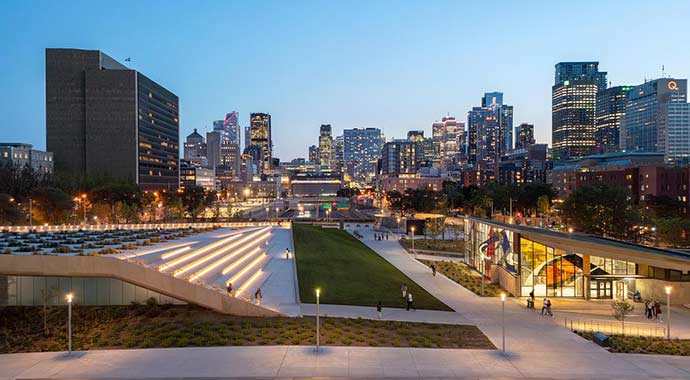 Place des Montréalaises - Lemay en collaboration avec l’artiste Angela Silver et l’équipe d’ingénierie d’AtkinsRéalis