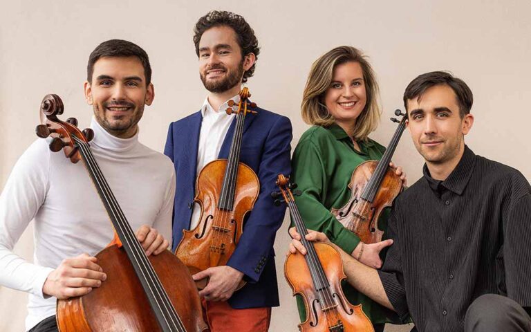 Le Quatuor Cobalt dévoile son premier album, Reflets du temps sous le label indépendant canadien GFN Classics. Image : Annabelle Marquis