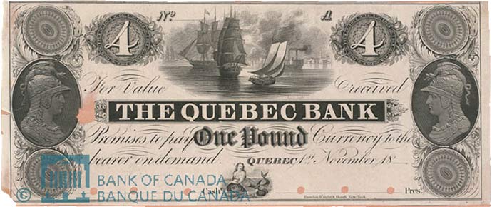 Bank of Quebec pound note