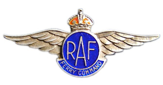 R.A.F. Ferry Command Pilot Lapel Badge