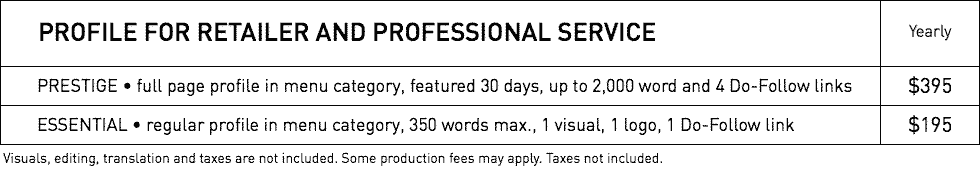 RATES: PROFILE in WestmountMag.ca