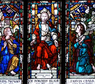 Stained glass, Westmount Park United Church