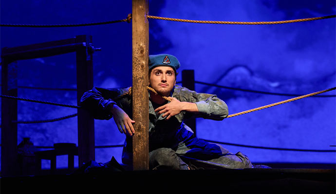 Tableau d’une exécution de Howard Barker, au Théatre du Rideau vert.