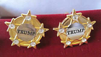 Fake gold Trump cufflinks