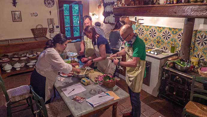 Cooking lesson in Toscany