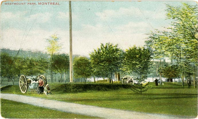Westmount park postcard