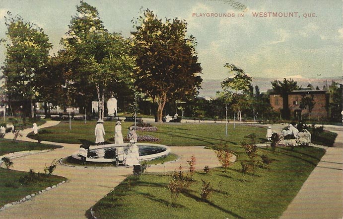Westmount park postcard