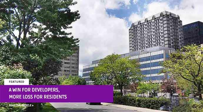 A win for developers, more loss for residents