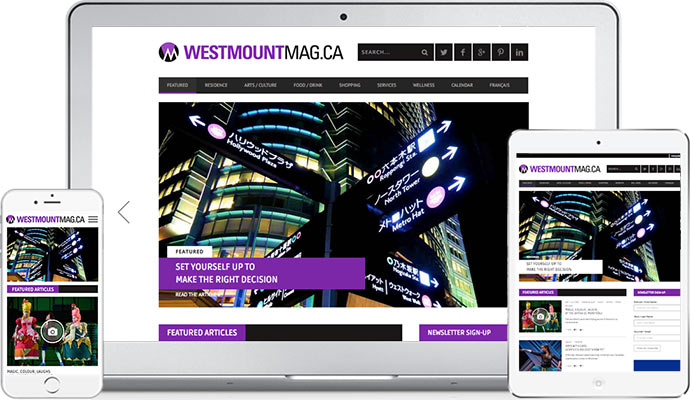 WestmountMag.ca, A bilingual Lifestyle publication available on any desktop computer, tablet or smartphone